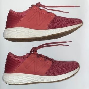 New Balance Fresh Foam Cruz v2 Nubuck Women's Running Shoes - Red